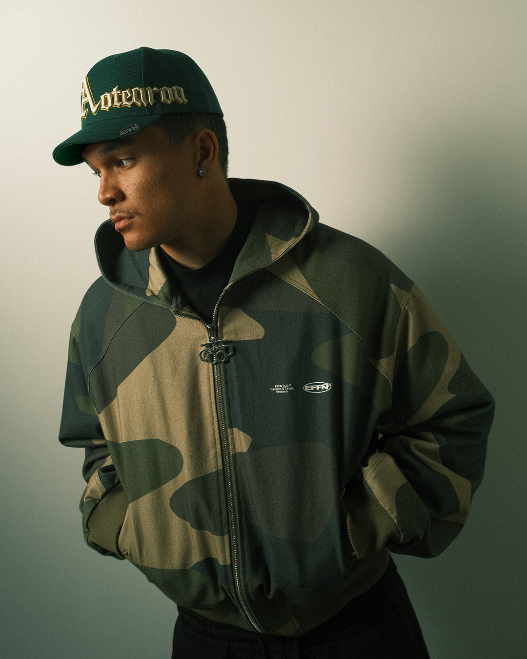 Aotearoa Away Fitted Cap - Green