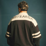 Long Sleeve Rugby Polo - "Aotearoa" Black/Grey - Effn Clothing