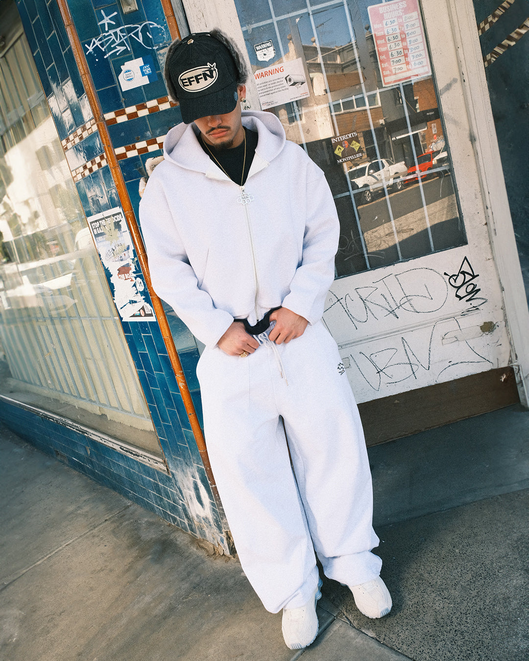 Knuckle Busta Hoodie - Grey - Effn Clothing