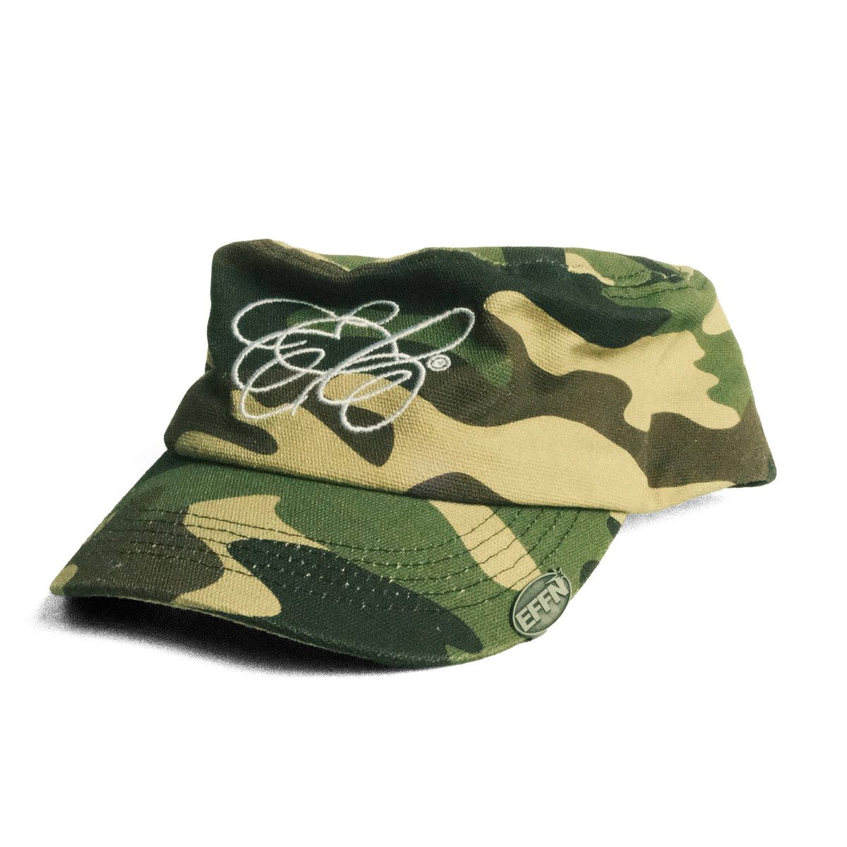 Pillbox Hat - Camo - Effn Clothing