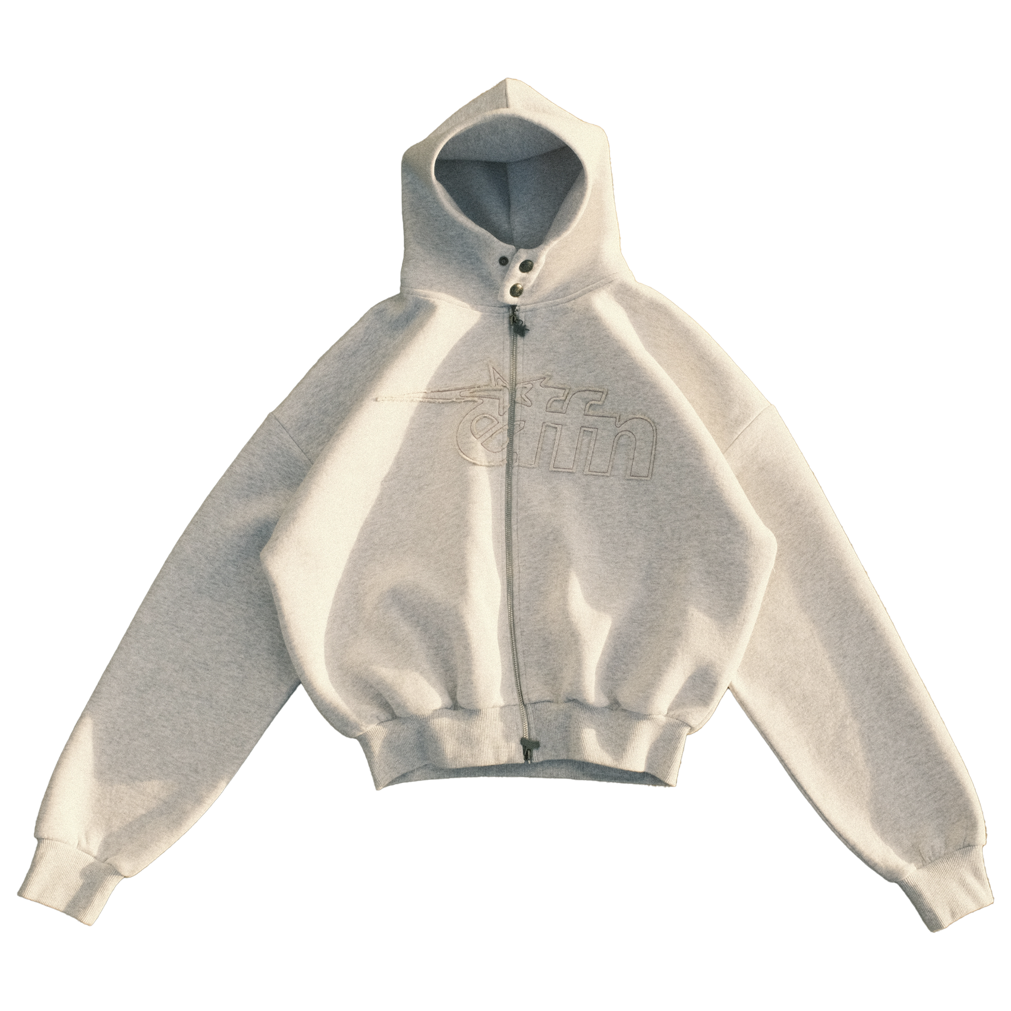 EFFN Full Zip Hoodie - Grey - Effn Clothing