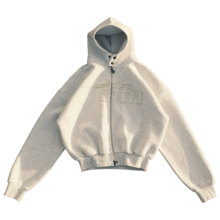 EFFN Full Zip Hoodie - Grey - Effn Clothing