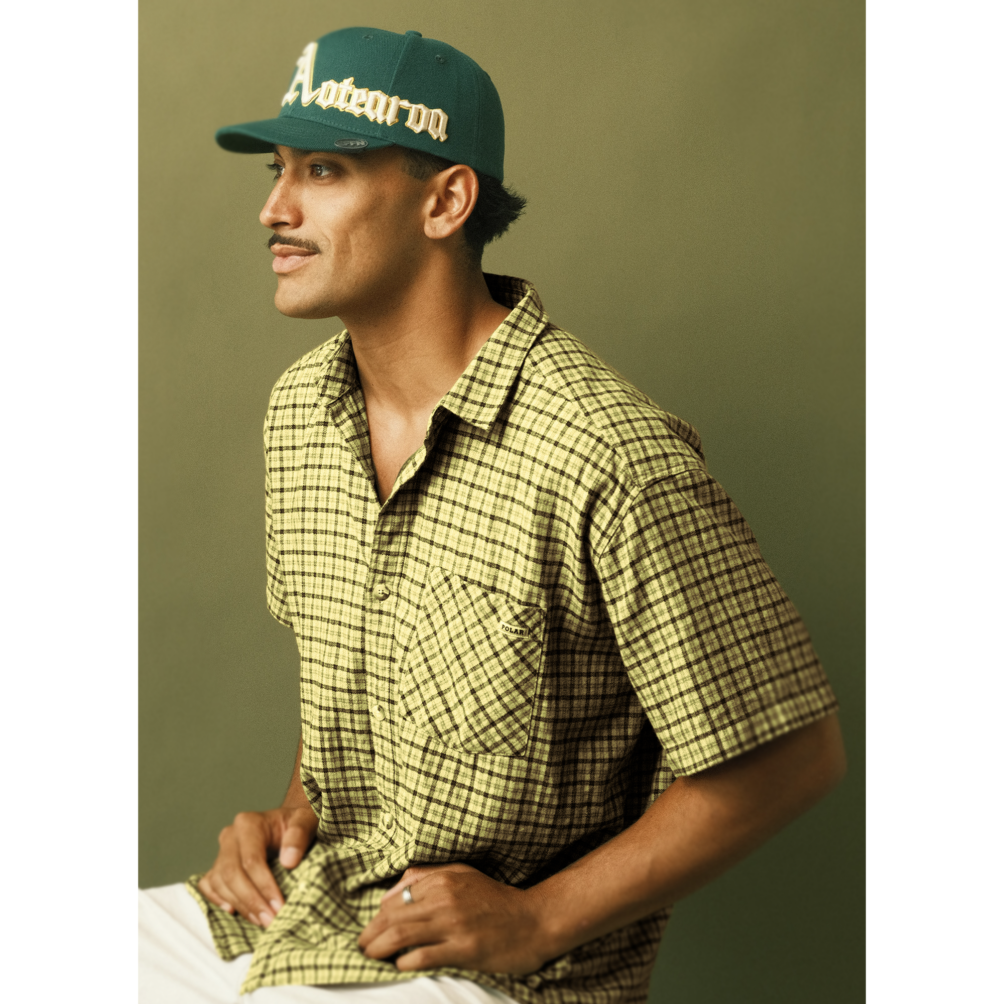 Aotearoa Away Fitted Cap - Green