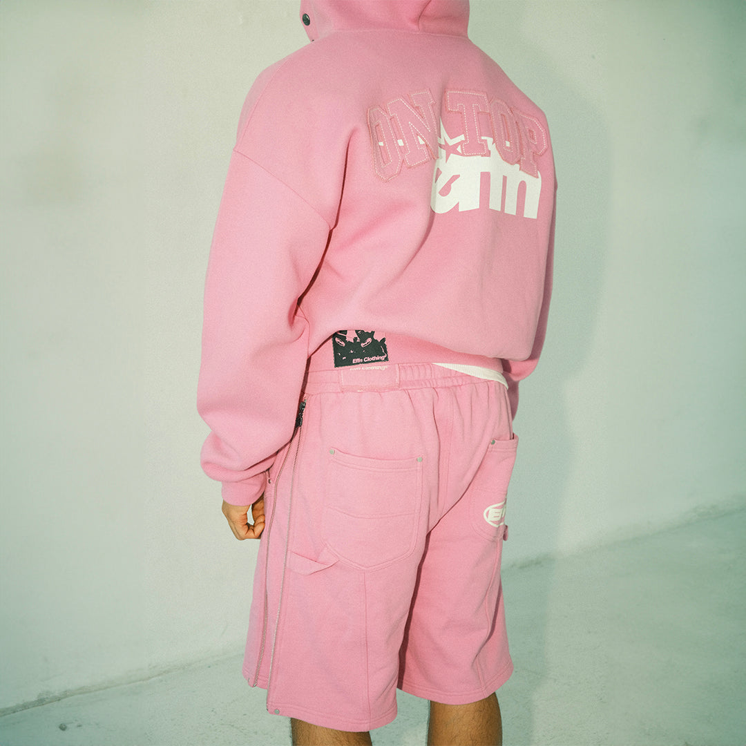 Māwhero ( Pink ) - Sweat Shorts - Effn Clothing