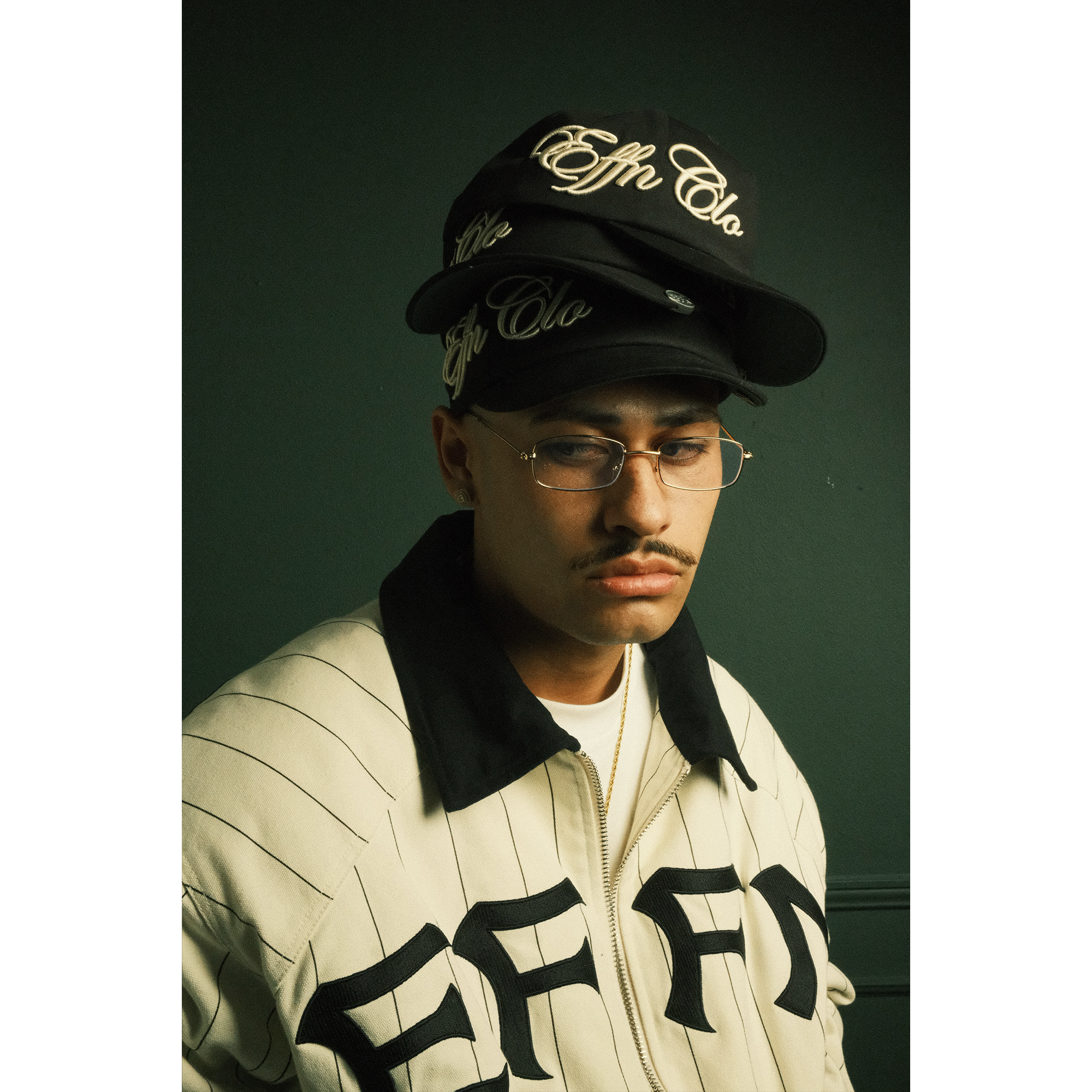 Fielders Script Hat - Black - Effn Clothing