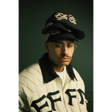 Fielders Script Hat - Black - Effn Clothing