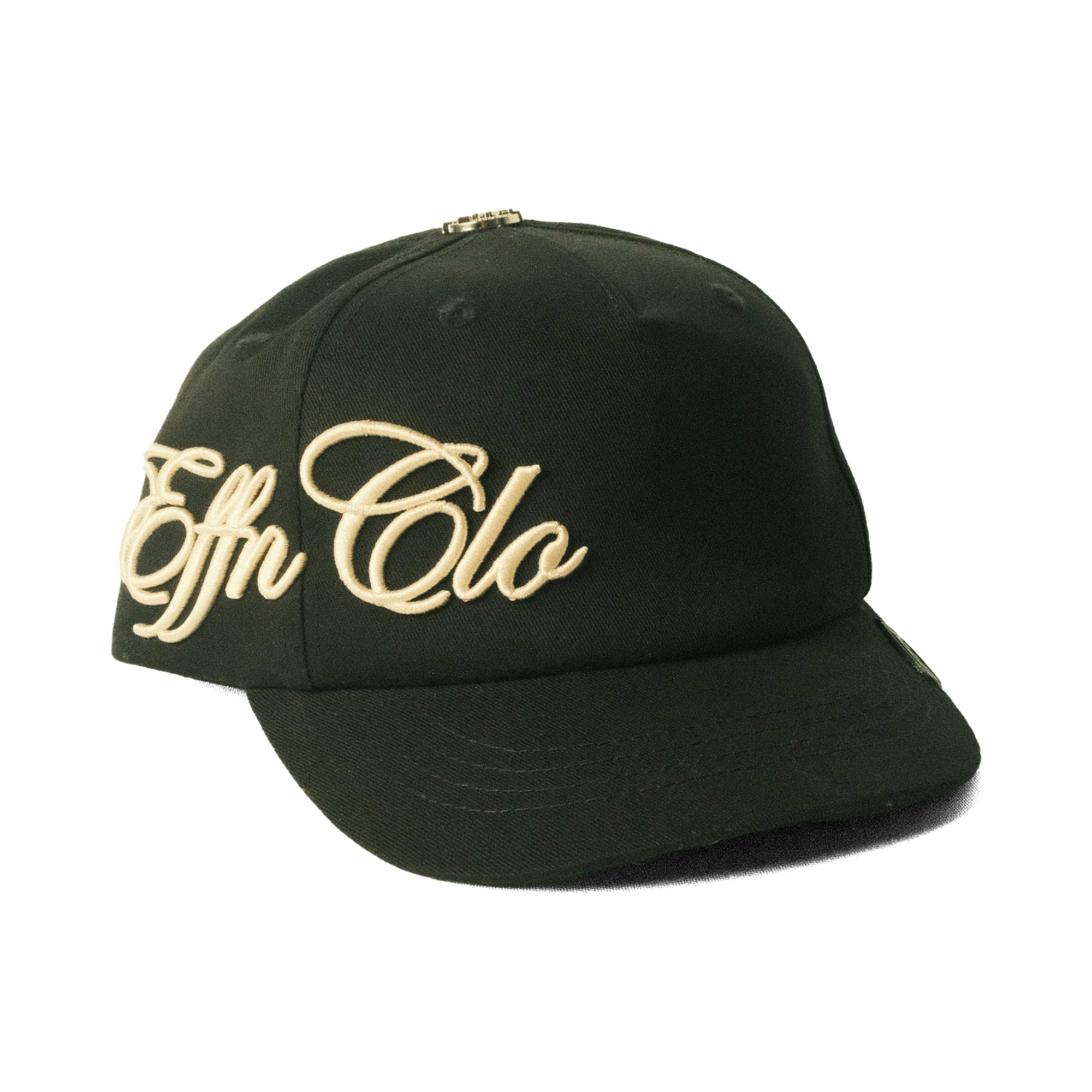 Fielders Script Hat - Black - Effn Clothing